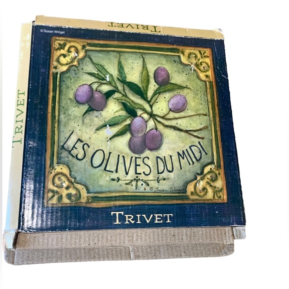 Susan Winget Trivet - Black Metal Frame - Vintage Home - Picture 10 of 11